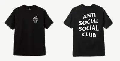 Anti Social Club Tees (24 Variants)