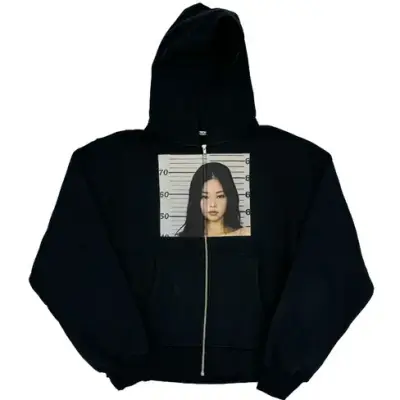 Blackpink Jennie Kim Zip-Up Hoodie