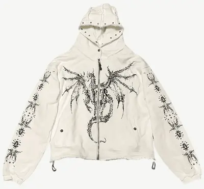 Thug Club Dragon Stud Hoodie