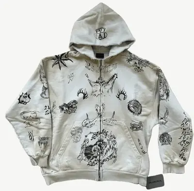 Balenciaga Tattoo Zip-Ups (All Colors)