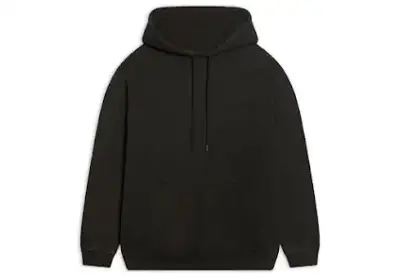 Balenciaga Embroidered Hoodie Black