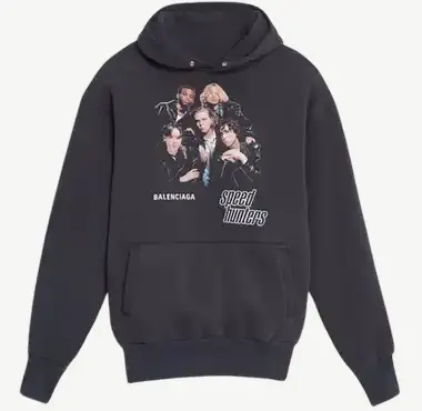 Balenciaga Speedhunters Black Double Layer Hoodie