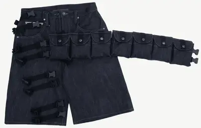 Tactical Denim Shorts