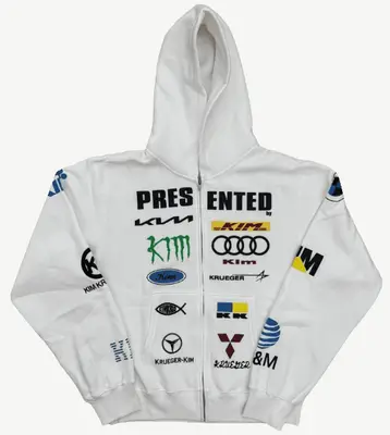 Kim Krueger “Presented By” Racing Sponsor Zip Hoodie
