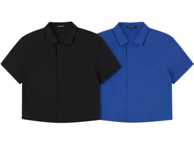 Union Kingdom Boxy Cropped Cuban Shirt (2 Variants)