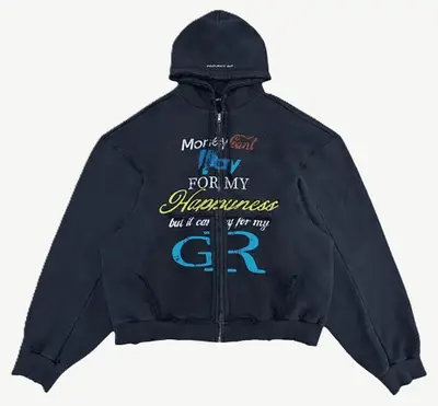 Project GR Hooded Jacket Washed Zipper Hoodie