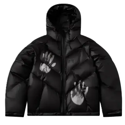 Mertra Black Heat Reactive Puffer Jacket