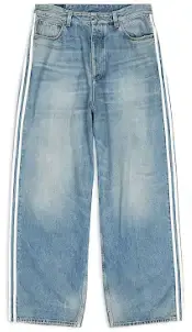 Balenciaga x adidas Large Baggy Pants Blue