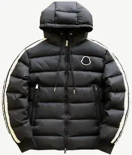 Moncler Stripe-Detail Padded Jacket