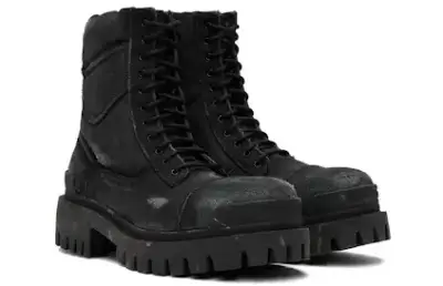 Balenciaga Combat Canvas Strike Boots