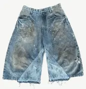 Pop Project Dirty Jean Shorts