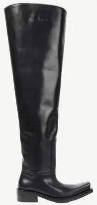 Balenciaga Santiago Over-the-Knee Leather Boots