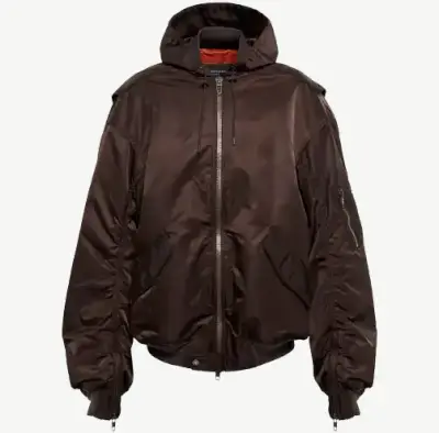 Balenciaga Brown Bomber Jacket