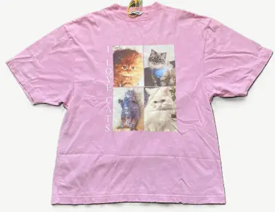 Balenciaga "I Love Cats" Oversized T-Shirt