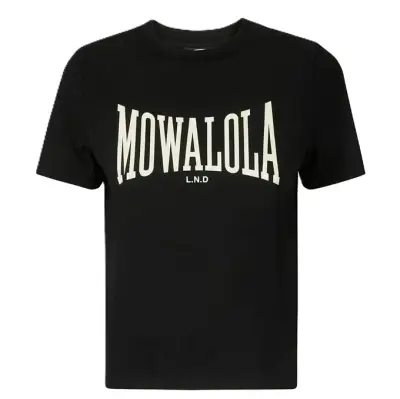 Mowalola Black Logo Tee
