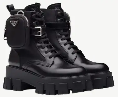 Prada Monolith Combat Boots
