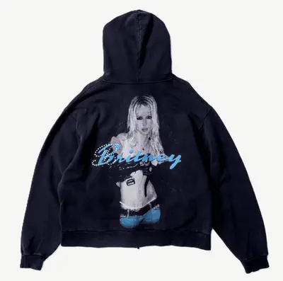 Balenciaga Britney Spears Zip-Up Hoodie