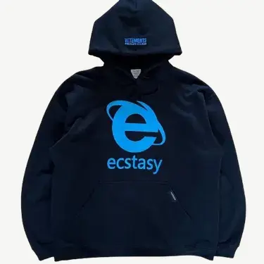 Vetements Ecstasy Hoodie Black