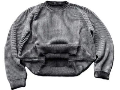 Mobius Silver Gray Knit Sweater