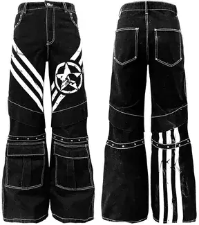 DETW Black Skull Rave Pants