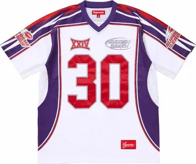Supreme Sudden Death Football Jersey White