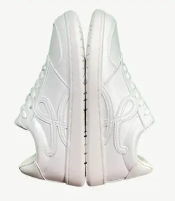 LOEWE White Leather Jambo Sneakers