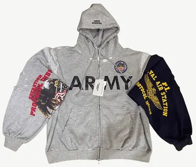Protocol Index Navy Reworked Sport Hoodie