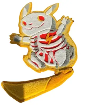 3D Skeleton Pikachu Carpet