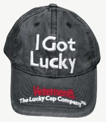 Vetements "I Did Nothing, I Just Got Lucky" Hat