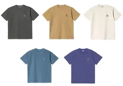 Carhartt WIP Nelson Tees (5 Variants)
