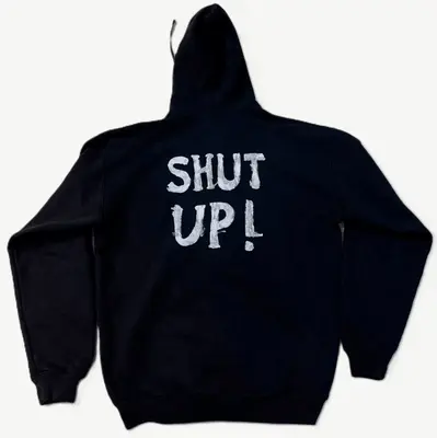 Vetements "Shut Up!" Zip Hoodie