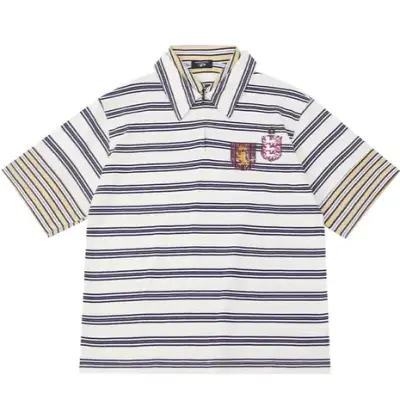 PEOPLESENSE Striped Crown Badge Polo