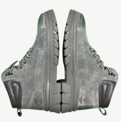 Timberland Men’s Gray Nubuck Leather Hiking Boots