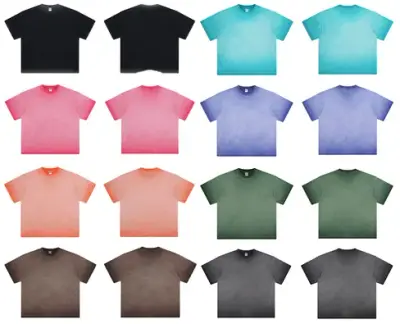 Cheap Unbranded Blank Washed Heavy Tees