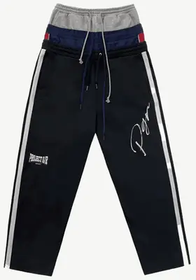 Grailz Project Gr New Fake Three-Stripe Embroidered Loose-Fitting Sports Pants