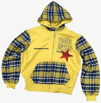 Evets Plaid Zip Up