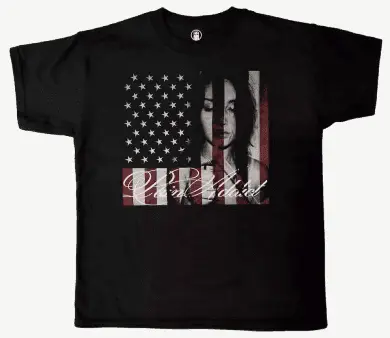 Opium Bonnyonline rice flag portrait print short sleeve T-shirt tee for men and women YVL