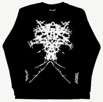 Ken Carson Limited Edition Graphic Print Waffle Pattern Long-Sleeve Tee