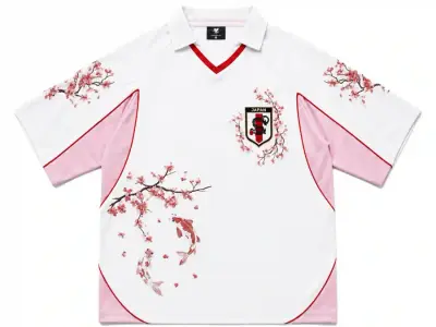 DragonUnion Hanami Heavy Embroidery Satin Jersey