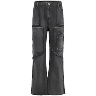 No Faith Studios Flared Denim Jeans