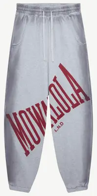 Mowalola Stamp Joggers 'Grey'