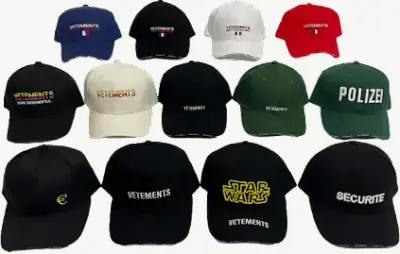 Bunch of Vetements Caps