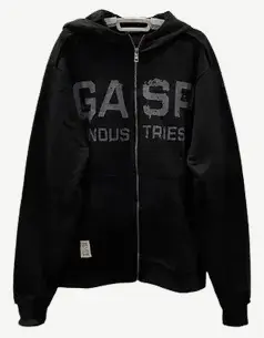 Black GASP Layered Hoodie