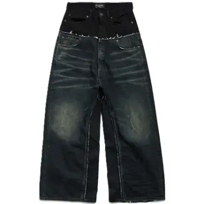 Balenciaga Cut Up Jeans Black