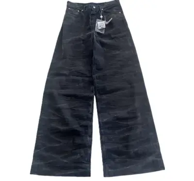 Maison Margiela Baggy Black Ripple Jeans