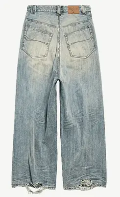 Balenciaga Oversized Baggy Pants in Light Blue