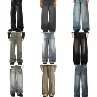Bunch of Unbranded Washed Baggy Jeans (22 Variants)