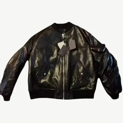 Mrlee Independent Style Pound Show Imported Goatskin Bomber Jacket Bomber Jacket Wookvibe Same Style