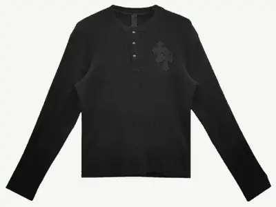 Chrome Hearts "CH Cross" Patch Thermal Henley
