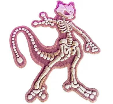 3D Skeleton Mewtwo Carpet